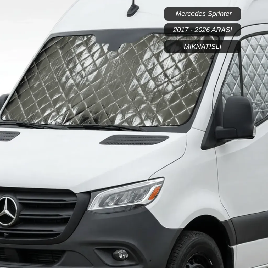 [MRC0001] Mercedes Sprinter Ön ve Yan Camlar için Güneşlik - 2018 / 2024