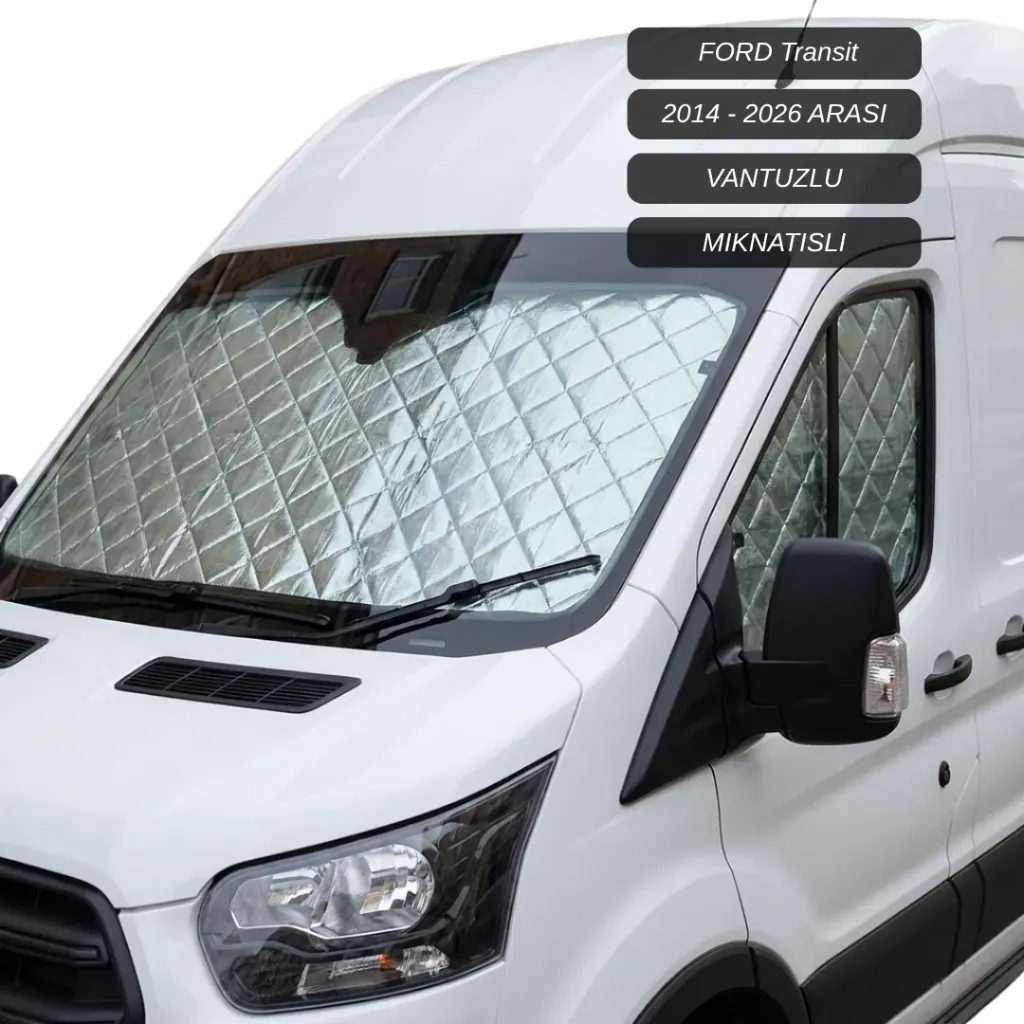 [FRD0001] Ford Transit Ön ve Yan Camlar için Güneşlik - 2014 / 2026