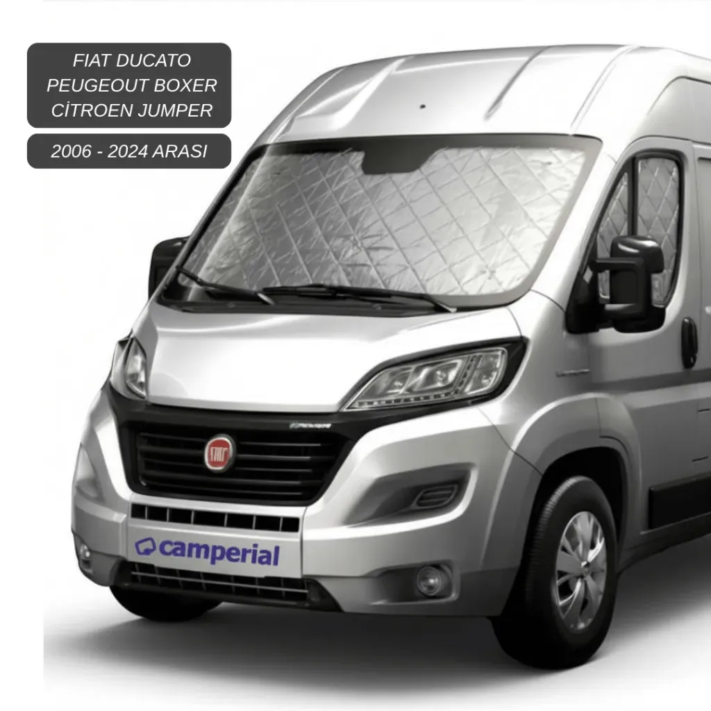 Fiat Ducato / Citroen Jumper / Peugeot Boxer Ön ve Yan Camlar için Güneşlik - 2006 / 2025