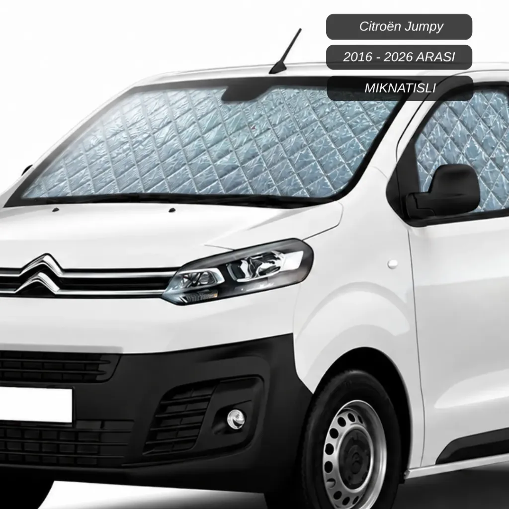 [CT00001] Citroën Jumpy / ë-Jumpy Ön ve Yan Camlar için Güneşlik - 2016 / 2026