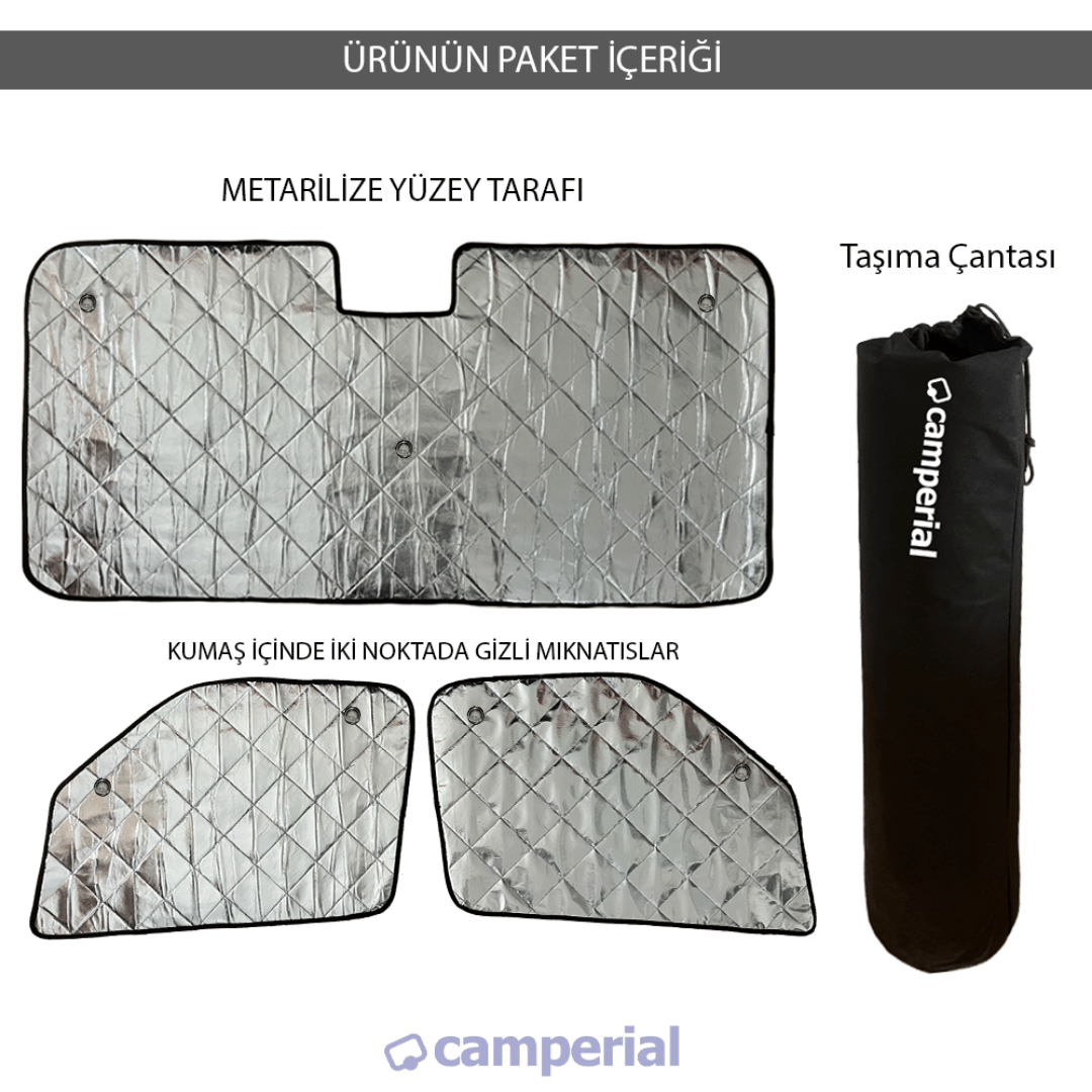Güneşlik Ön ve Yan Camlar için Iveco Daily 2014 - 2026 (VANTUZLU) - Görsel 3