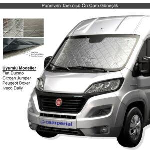 Panelvan Ön Cam Güneşlik Isı Yalıtım Fiat Ducato Peugeot Boxer Citroen Jumper Iveco Daily