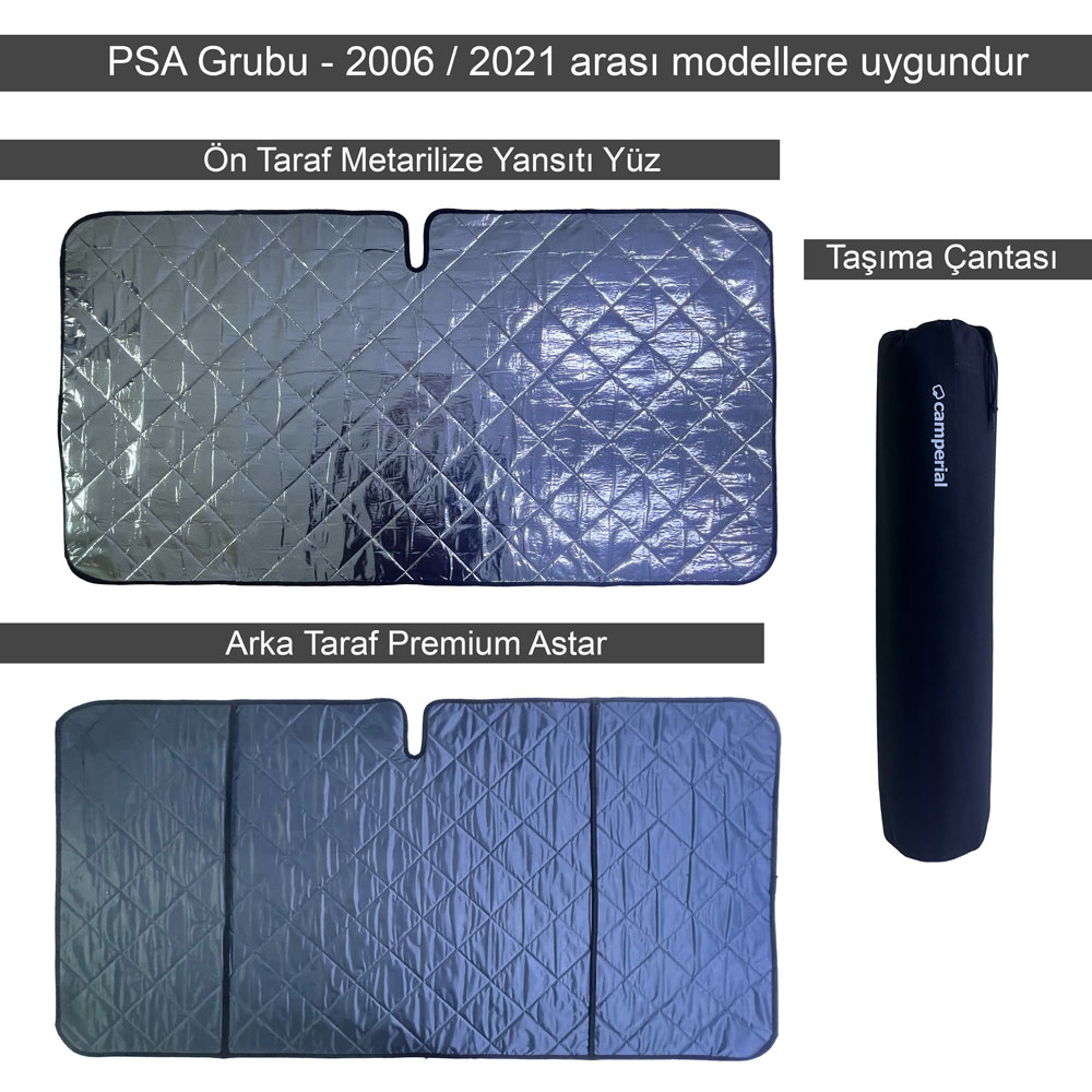 Panelvan Ön Cam Güneşlik Isı Yalıtım Fiat Ducato Peugeot Boxer Citroen Jumper Iveco Daily - Görsel 4