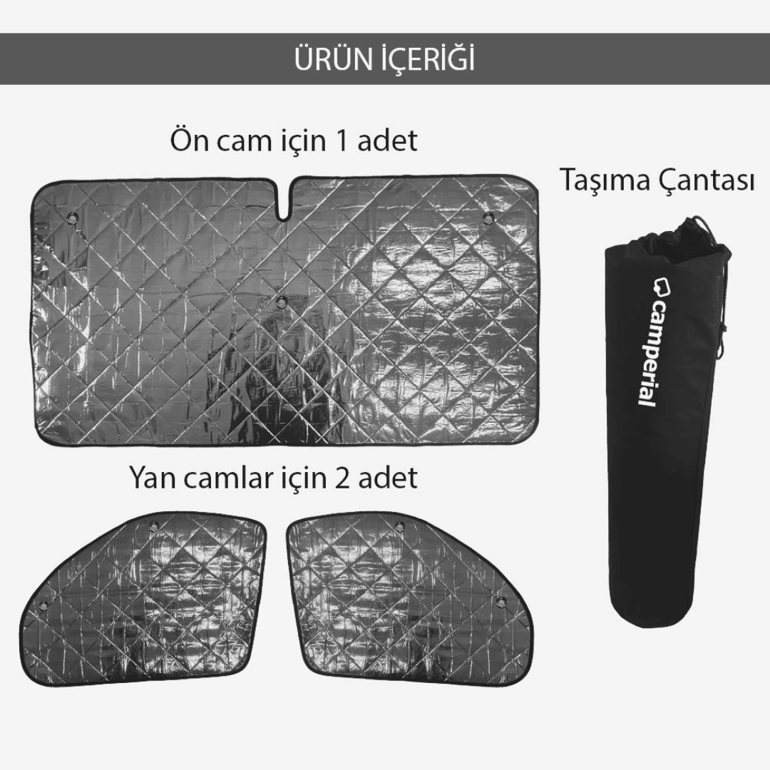 Güneşlik Ön ve Yan Camlar için Fiat Ducato - Peugeot Boxer - Citroen Jumper 2006 - 2024 (VANTUZLU) - Görsel 3