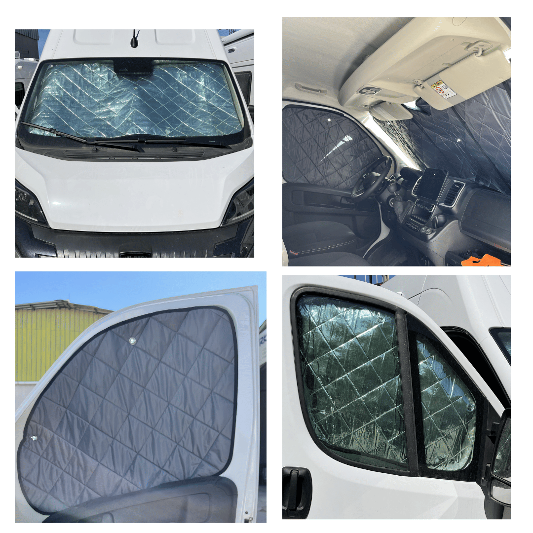 Güneşlik Ön ve Yan Camlar için Fiat Ducato - Peugeot Boxer - Citroen Jumper 2006 - 2024 (VANTUZLU) - Görsel 5