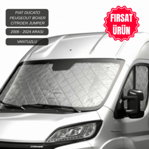 Güneşlik Ön ve Yan Camlar için Fiat Ducato - Peugeot Boxer - Citroen Jumper 2006 - 2024 (VANTUZLU)