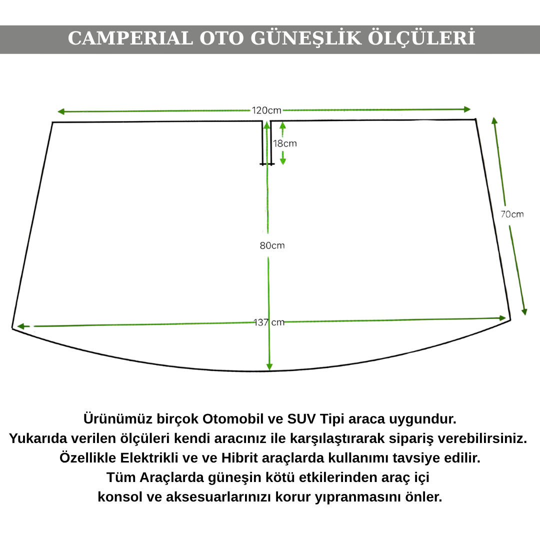 Oto Isı Yalıtımlı Premium Güneşlik 137 x 80 - Görsel 3